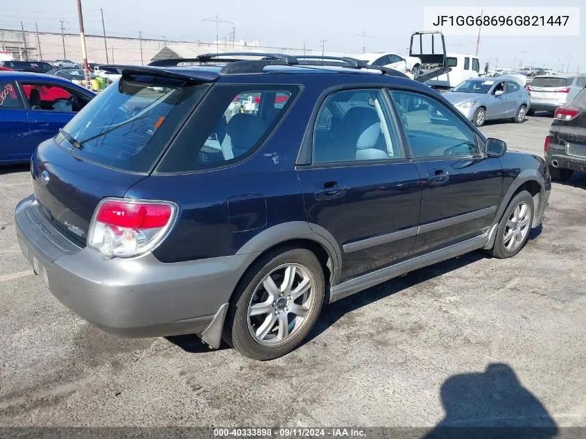 2006 Subaru Impreza Outback Sport VIN: JF1GG68696G821447 Lot: 40333898