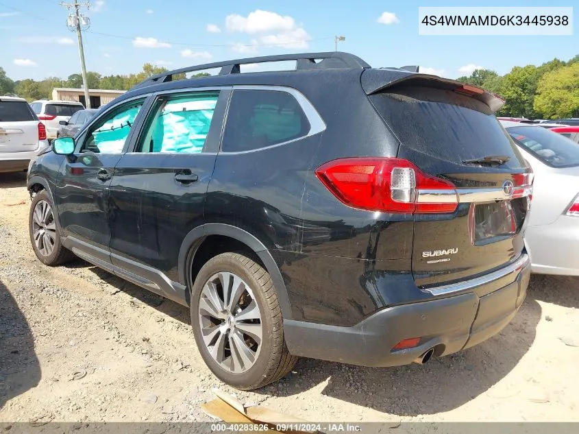 4S4WMAMD6K3445938 2019 Subaru Ascent Limited