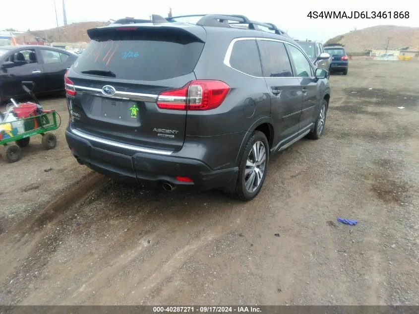 4S4WMAJD6L3461868 2020 Subaru Ascent Limited