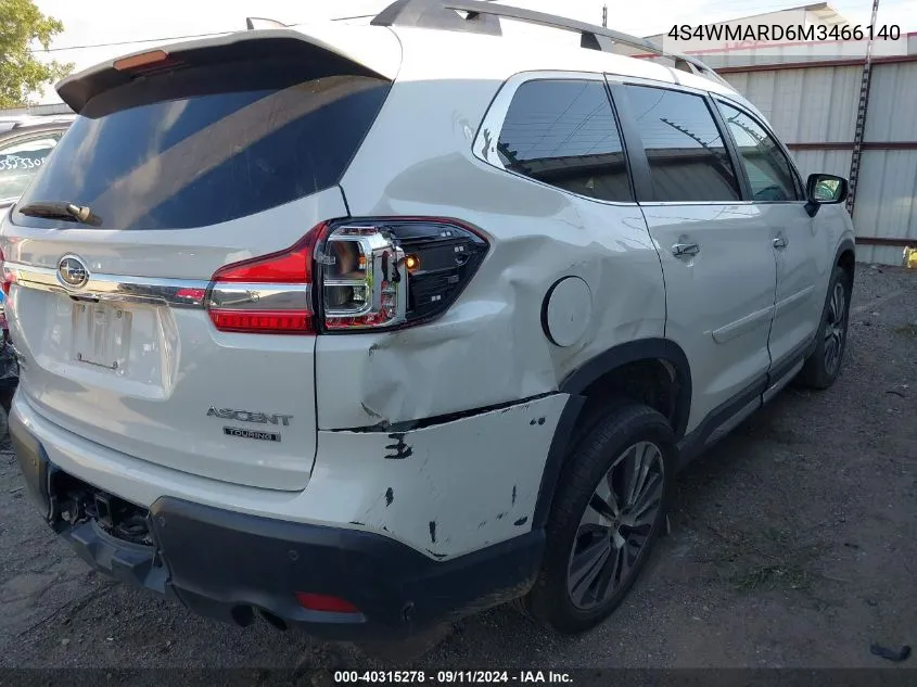 2021 Subaru Ascent Touring VIN: 4S4WMARD6M3466140 Lot: 40315278