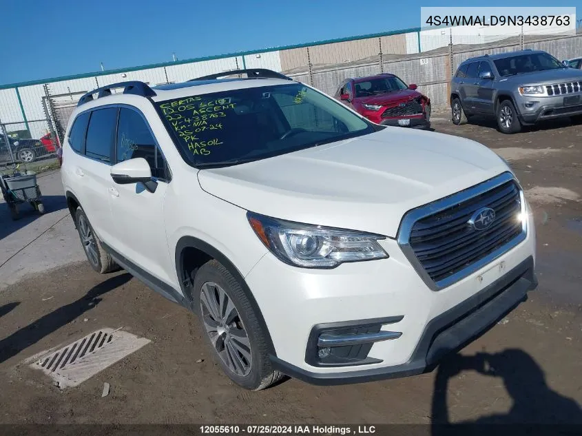 2022 Subaru Ascent VIN: 4S4WMALD9N3438763 Lot: 12055610