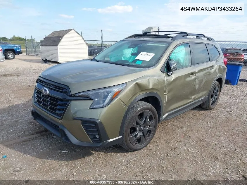 2023 Subaru Ascent Onyx Edition Limited 7-Passenger VIN: 4S4WMAKD4P3433264 Lot: 40357993