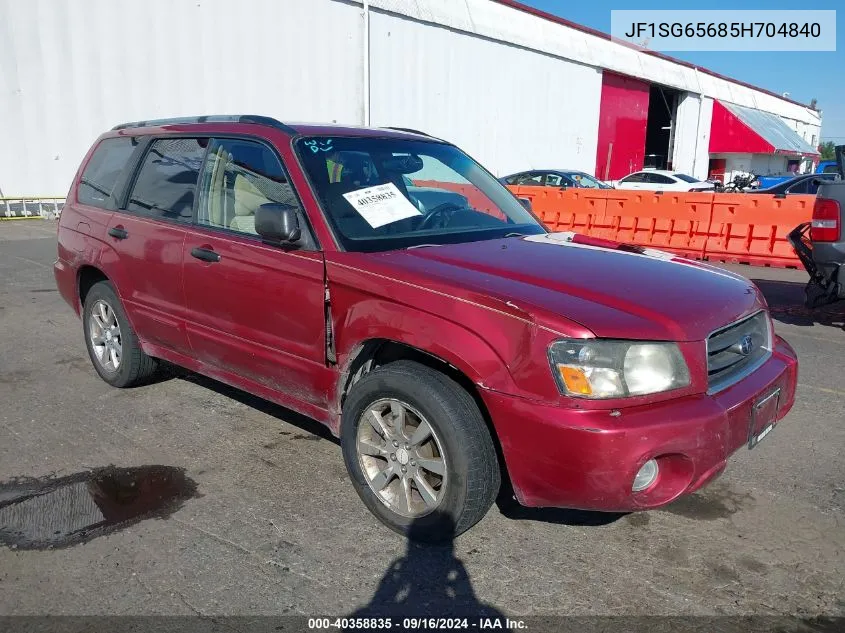 2005 Subaru Forester 2.5Xs VIN: JF1SG65685H704840 Lot: 40358835