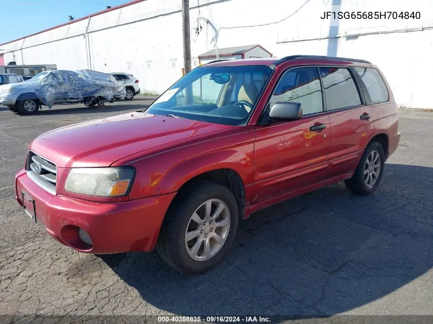 2005 Subaru Forester 2.5Xs VIN: JF1SG65685H704840 Lot: 40358835