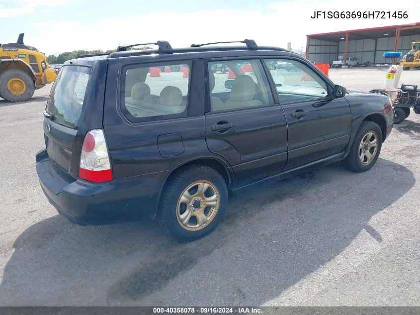 2006 Subaru Forester 2.5X VIN: JF1SG63696H721456 Lot: 40358078