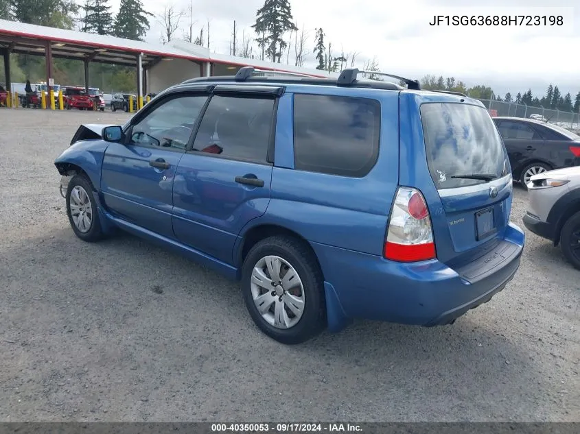 2008 Subaru Forester 2.5X VIN: JF1SG63688H723198 Lot: 40350053