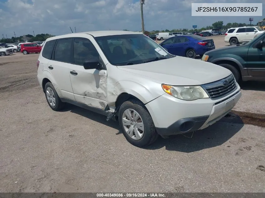 2009 Subaru Forester 2.5X VIN: JF2SH616X9G785267 Lot: 40349086