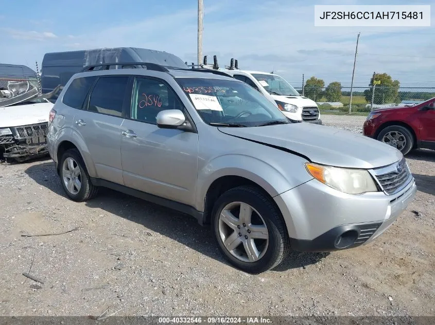 2010 Subaru Forester 2.5X Premium VIN: JF2SH6CC1AH715481 Lot: 40332546