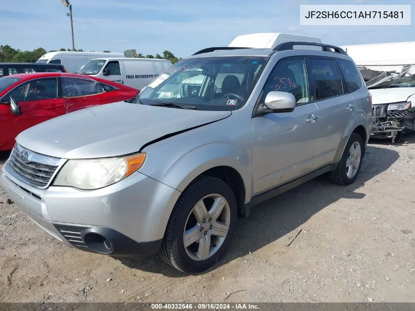 2010 Subaru Forester 2.5X Premium VIN: JF2SH6CC1AH715481 Lot: 40332546