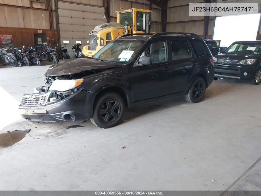 2010 Subaru Forester 2.5X VIN: JF2SH6BC4AH787471 Lot: 40359556