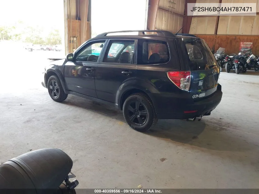 2010 Subaru Forester 2.5X VIN: JF2SH6BC4AH787471 Lot: 40359556