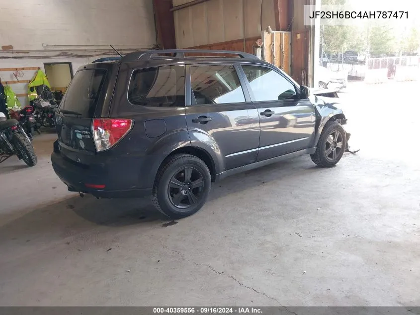 2010 Subaru Forester 2.5X VIN: JF2SH6BC4AH787471 Lot: 40359556