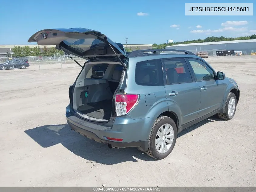 JF2SHBEC5CH445681 2012 Subaru Forester 2.5X Limited