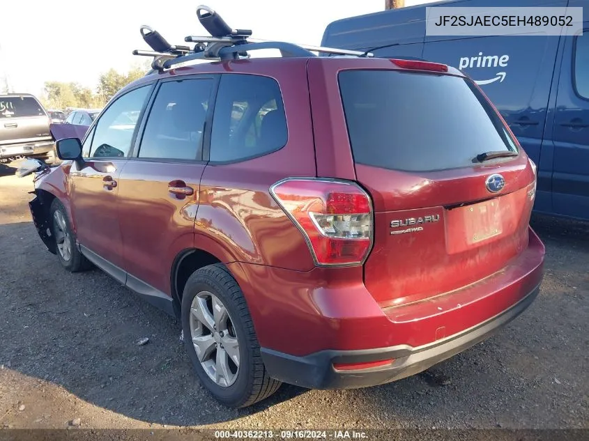 2014 Subaru Forester 2.5I Premium VIN: JF2SJAEC5EH489052 Lot: 40362213