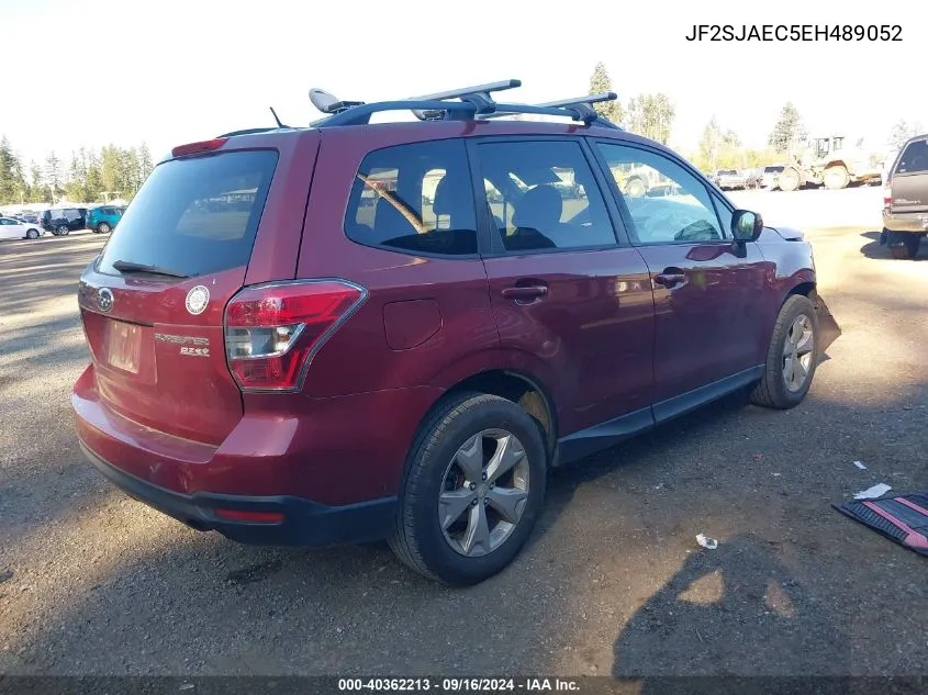 2014 Subaru Forester 2.5I Premium VIN: JF2SJAEC5EH489052 Lot: 40362213