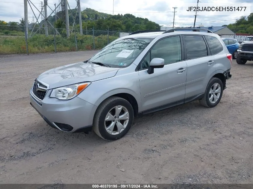 2014 Subaru Forester 2.5I Premium VIN: JF2SJADC6EH551477 Lot: 40370195