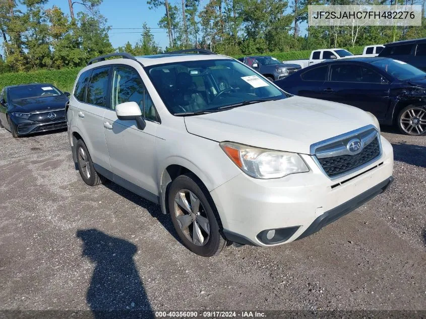 2015 Subaru Forester 2.5I Limited VIN: JF2SJAHC7FH482276 Lot: 40356090