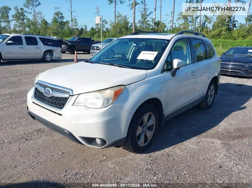 2015 Subaru Forester 2.5I Limited VIN: JF2SJAHC7FH482276 Lot: 40356090