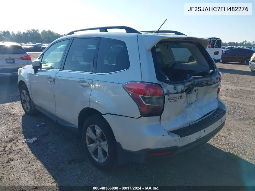 2015 Subaru Forester 2.5I Limited VIN: JF2SJAHC7FH482276 Lot: 40356090