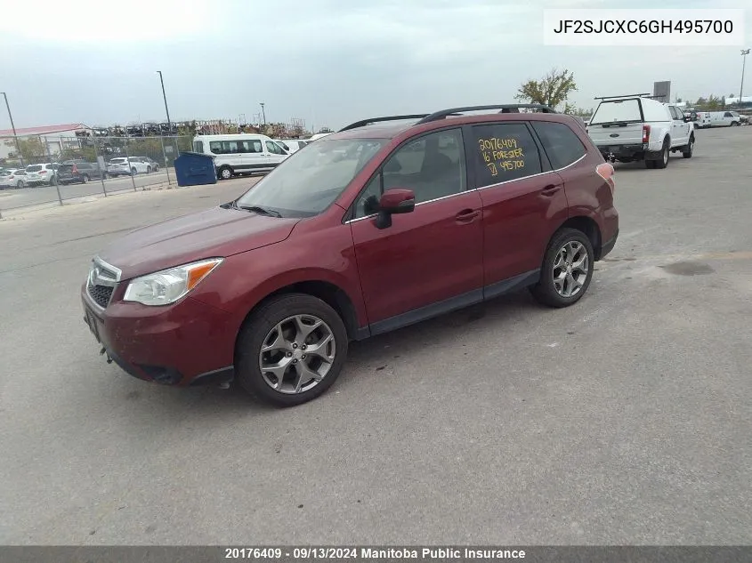 2016 Subaru Forester 2.5I VIN: JF2SJCXC6GH495700 Lot: 20176409