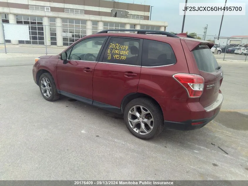 2016 Subaru Forester 2.5I VIN: JF2SJCXC6GH495700 Lot: 20176409