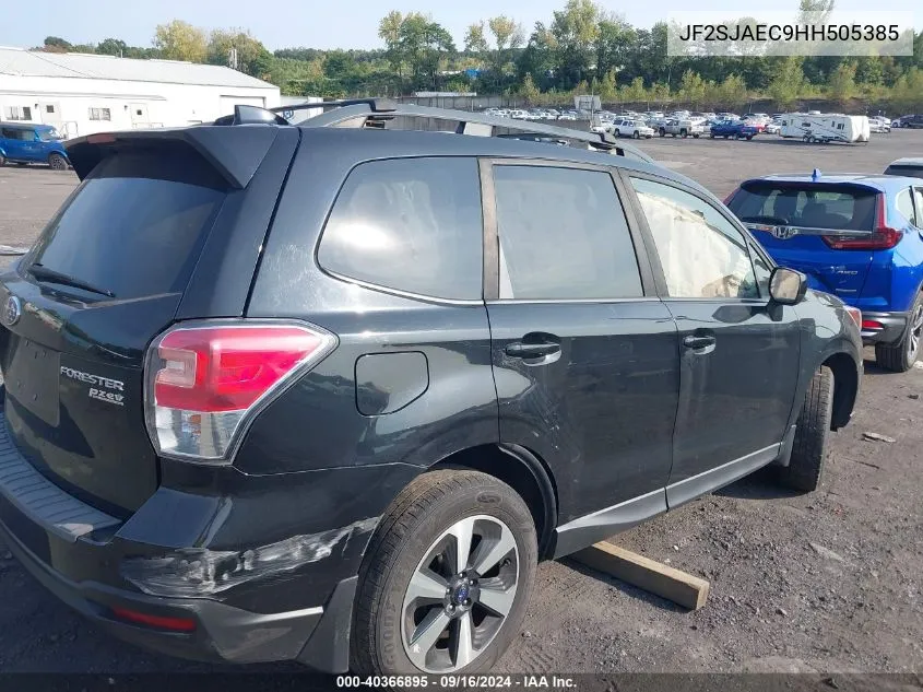 2017 Subaru Forester 2.5I Premium VIN: JF2SJAEC9HH505385 Lot: 40366895