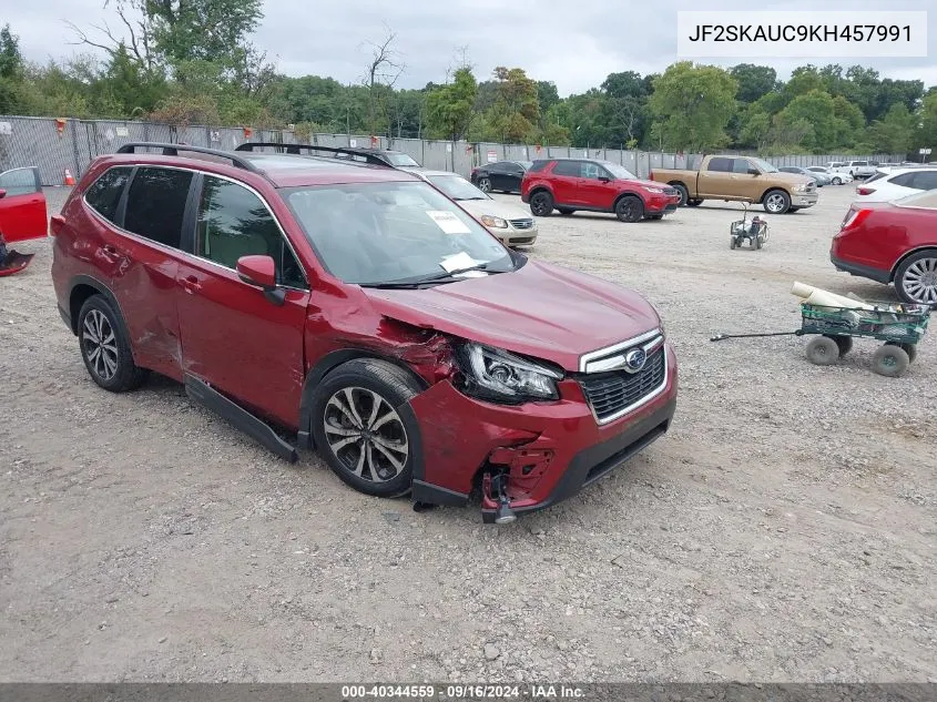 2019 Subaru Forester Limited VIN: JF2SKAUC9KH457991 Lot: 40344559