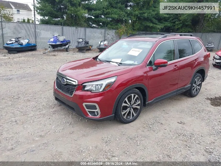 2019 Subaru Forester Limited VIN: JF2SKAUC9KH457991 Lot: 40344559