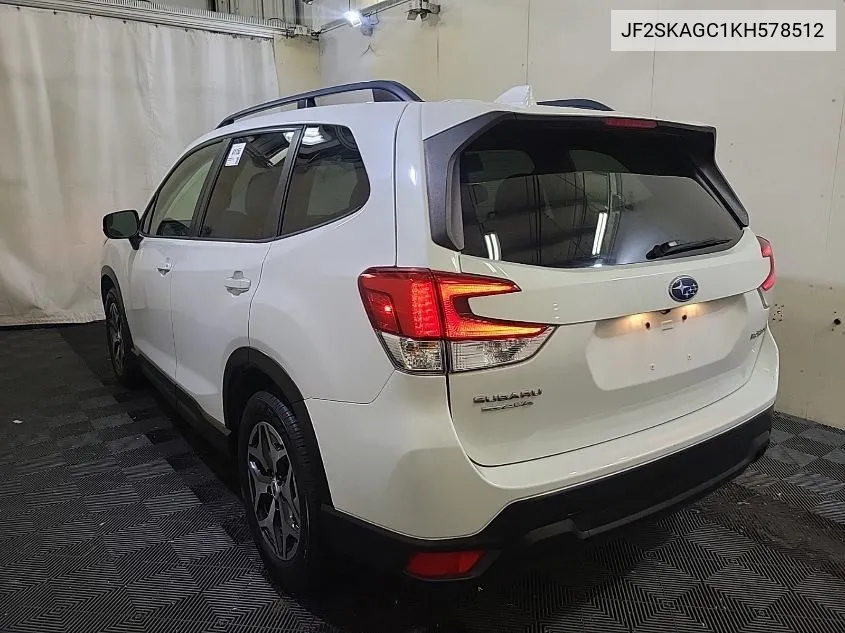 2019 Subaru Forester Premium VIN: JF2SKAGC1KH578512 Lot: 40383523