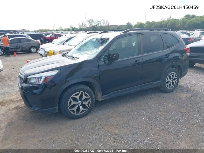 2020 Subaru Forester Premium VIN: JF2SKAGC6LH450459 Lot: 40359727