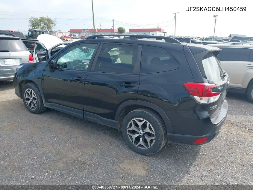 2020 Subaru Forester Premium VIN: JF2SKAGC6LH450459 Lot: 40359727