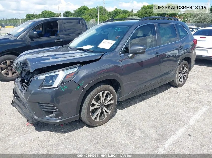 2024 Subaru Forester Limited VIN: JF2SKALC8RH413119 Lot: 40354034