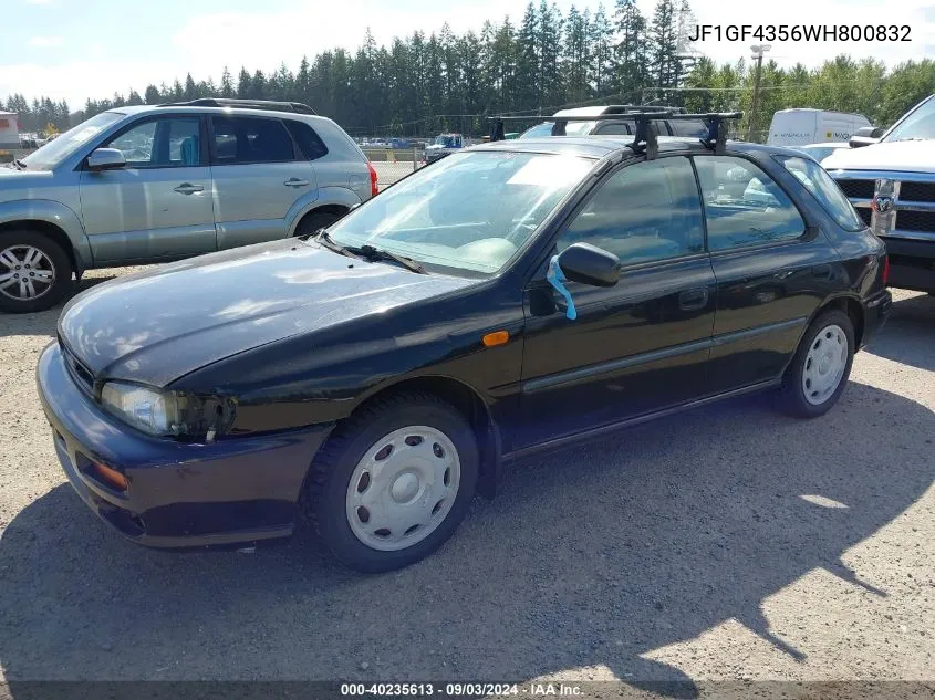 1998 Subaru Impreza L VIN: JF1GF4356WH800832 Lot: 40235613