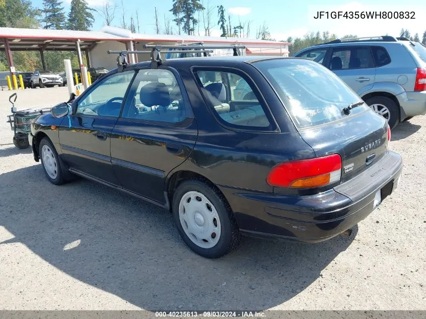 1998 Subaru Impreza L VIN: JF1GF4356WH800832 Lot: 40235613