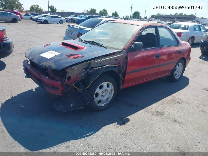 1998 Subaru Impreza L VIN: JF1GC4355WG501797 Lot: 40245280