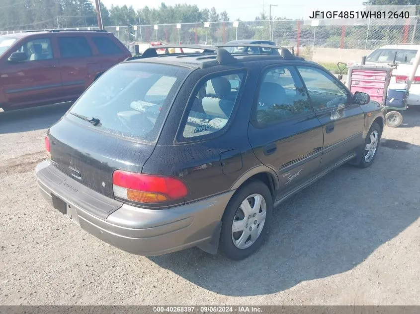 1998 Subaru Impreza Outback VIN: JF1GF4851WH812640 Lot: 40268397