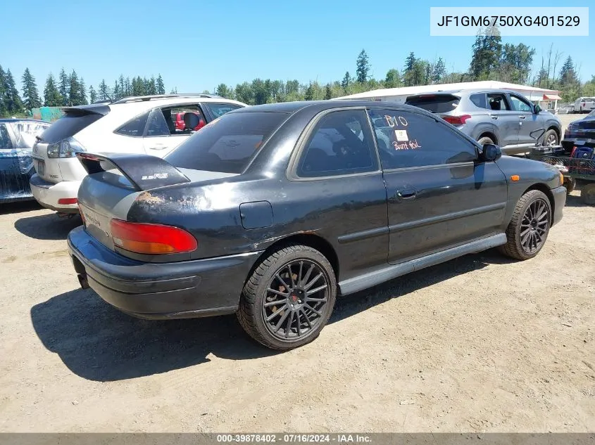 1999 Subaru Impreza 2.5Rs VIN: JF1GM6750XG401529 Lot: 39878402