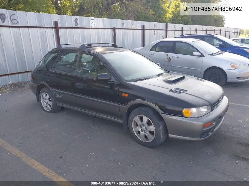 1999 Subaru Impreza Outback Sport VIN: JF1GF4857XH806942 Lot: 40183677