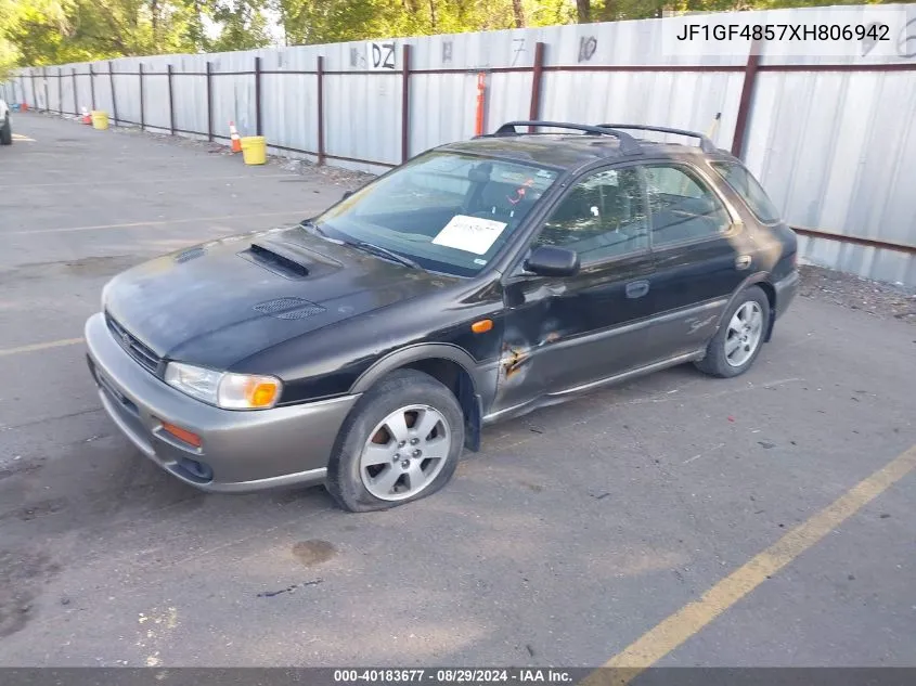 1999 Subaru Impreza Outback Sport VIN: JF1GF4857XH806942 Lot: 40183677