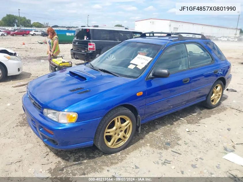 1999 Subaru Impreza Outback Sport VIN: JF1GF4857XG801990 Lot: 40213544