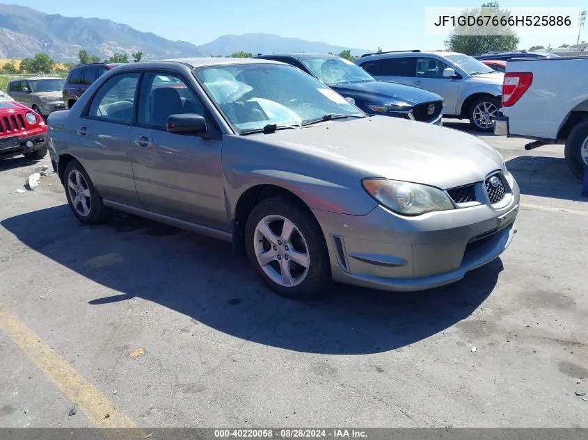 2006 Subaru Impreza 2.5I VIN: JF1GD67666H525886 Lot: 40220058