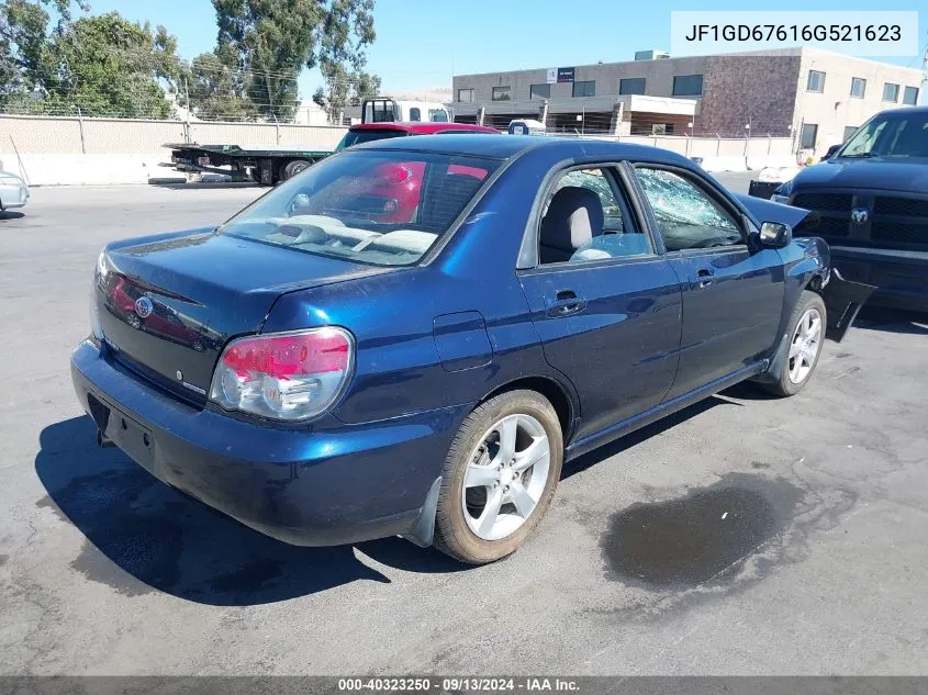 2006 Subaru Impreza 2.5I VIN: JF1GD67616G521623 Lot: 40323250