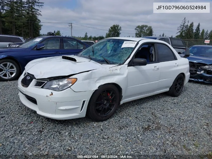 2006 Subaru Impreza Wrx Tr VIN: JF1GD79606G524984 Lot: 40331064