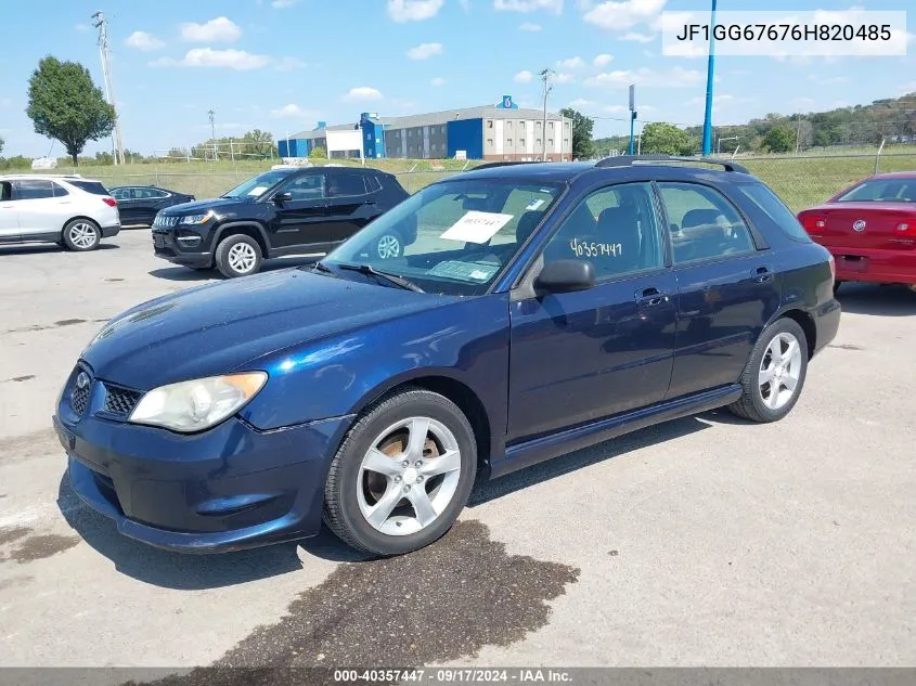 2006 Subaru Impreza 2.5I VIN: JF1GG67676H820485 Lot: 40357447