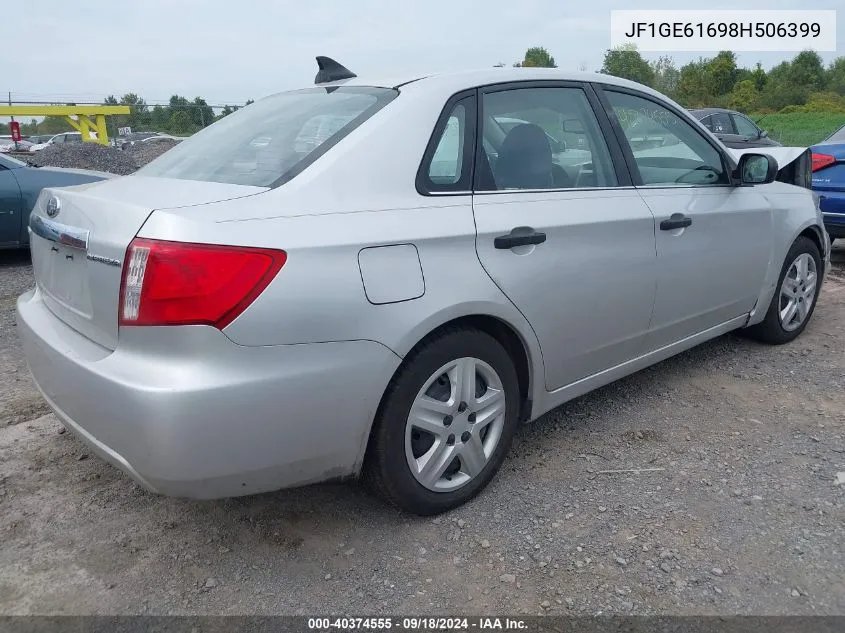 2008 Subaru Impreza 2.5I VIN: JF1GE61698H506399 Lot: 40374555