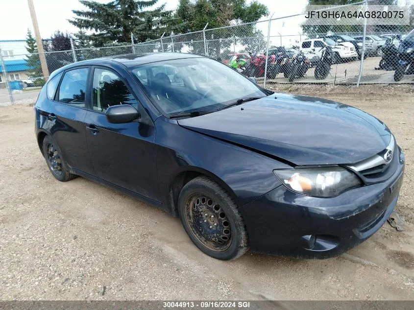 JF1GH6A64AG820075 2010 Subaru Impreza 2.5I