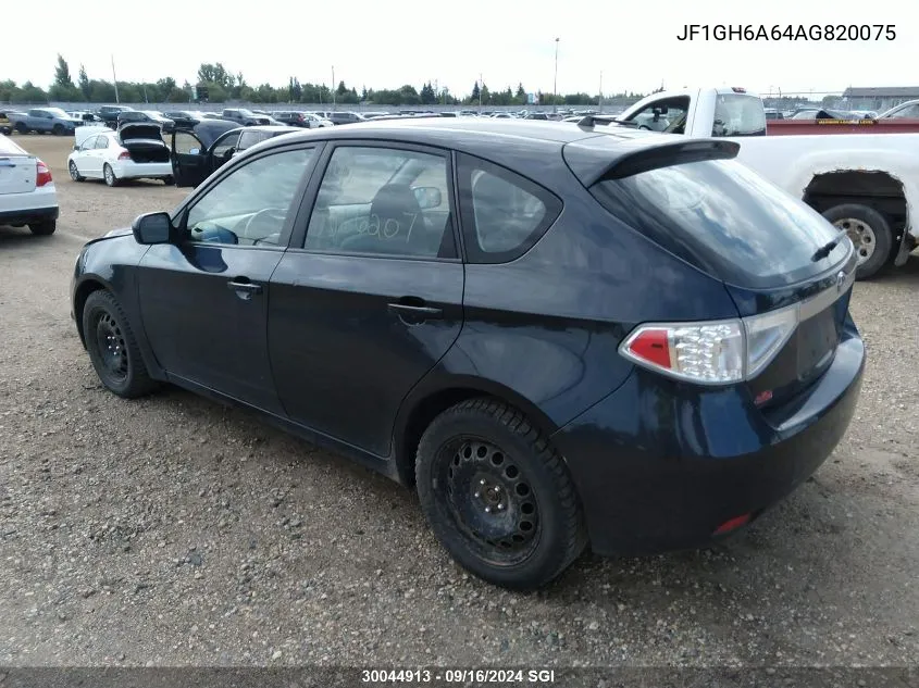 JF1GH6A64AG820075 2010 Subaru Impreza 2.5I