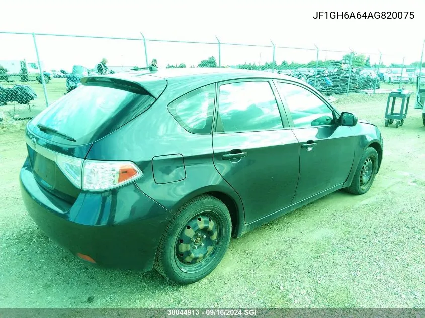 2010 Subaru Impreza 2.5I VIN: JF1GH6A64AG820075 Lot: 30044913