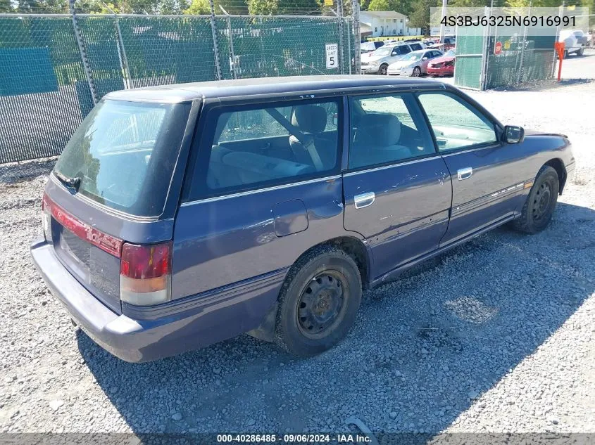 1992 Subaru Legacy L VIN: 4S3BJ6325N6916991 Lot: 40286485