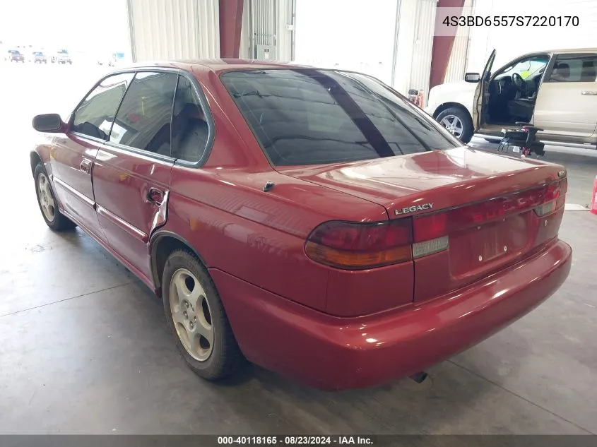 1995 Subaru Legacy Ls/Lsi VIN: 4S3BD6557S7220170 Lot: 40118165